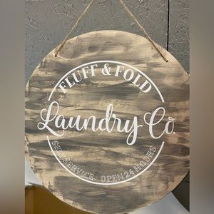 Wooden handmade sign